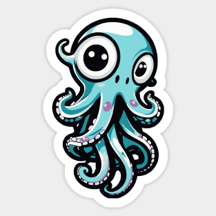 Kawaii Octopus Sticker